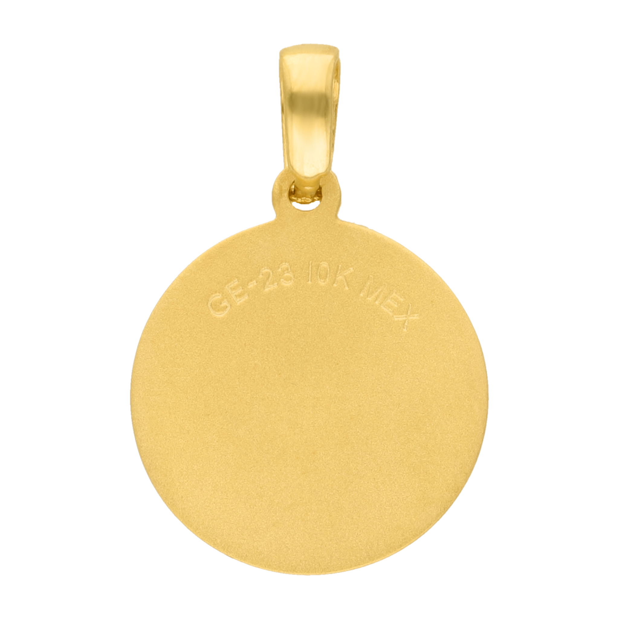 Medalla mate busto Guadalupe 14K
