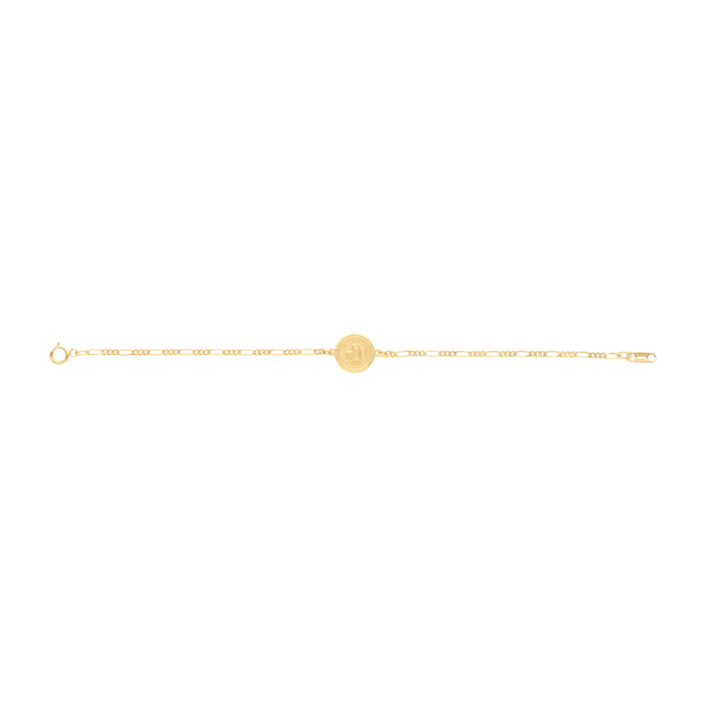 Pulsera escapulario Virgen del Carmen 14K
