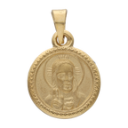 Medalla mate Virgen del Carmen 14K