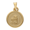 Medalla mate Virgen del Carmen 14K