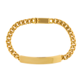 Esclava barra sólida cubana 14K