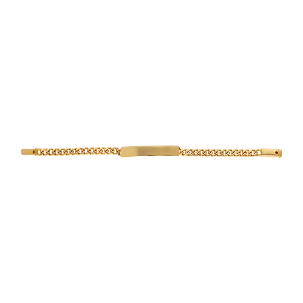 Esclava barra sólida cubana 14K
