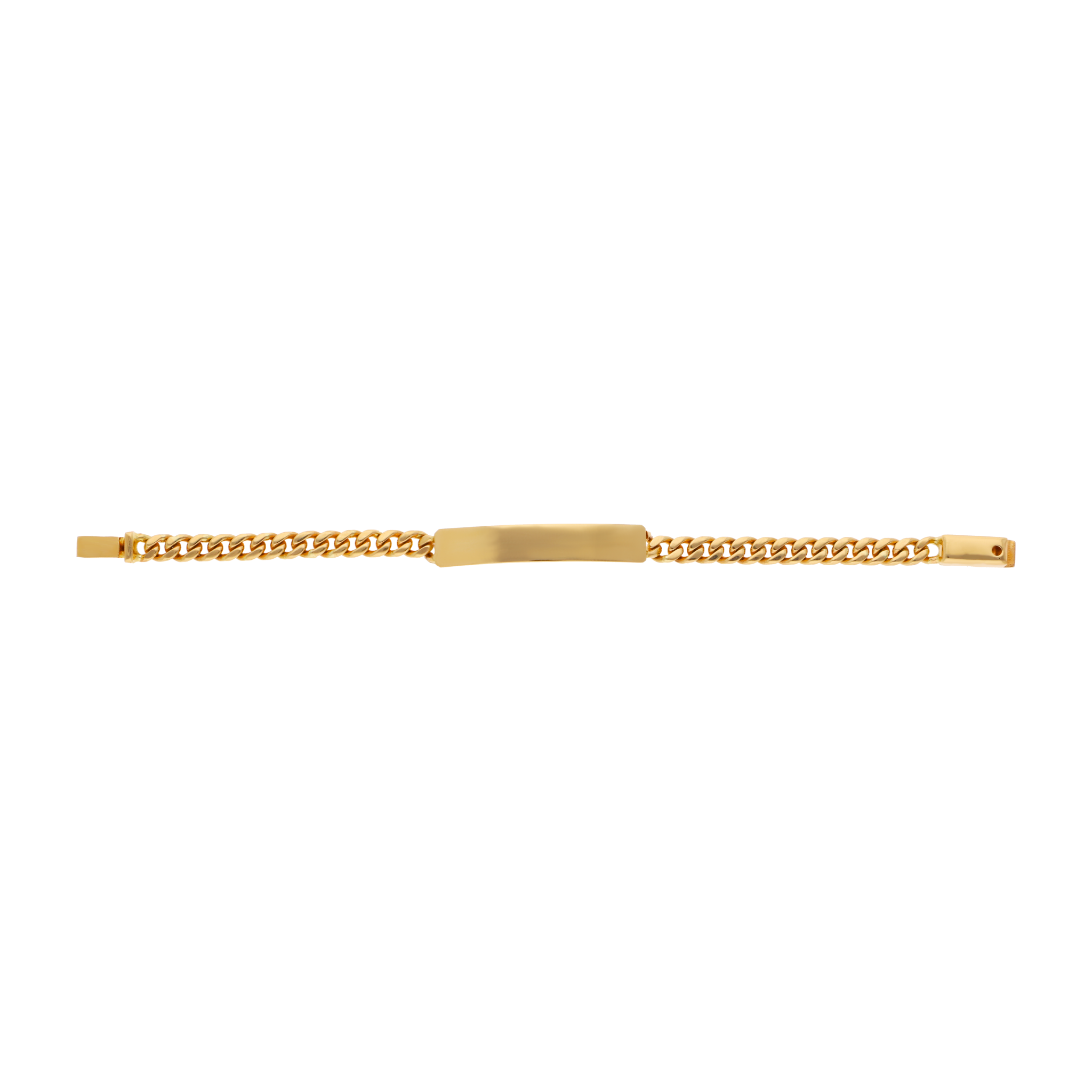Esclava barra sólida cubana 14K