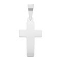 Cruz plata lisa