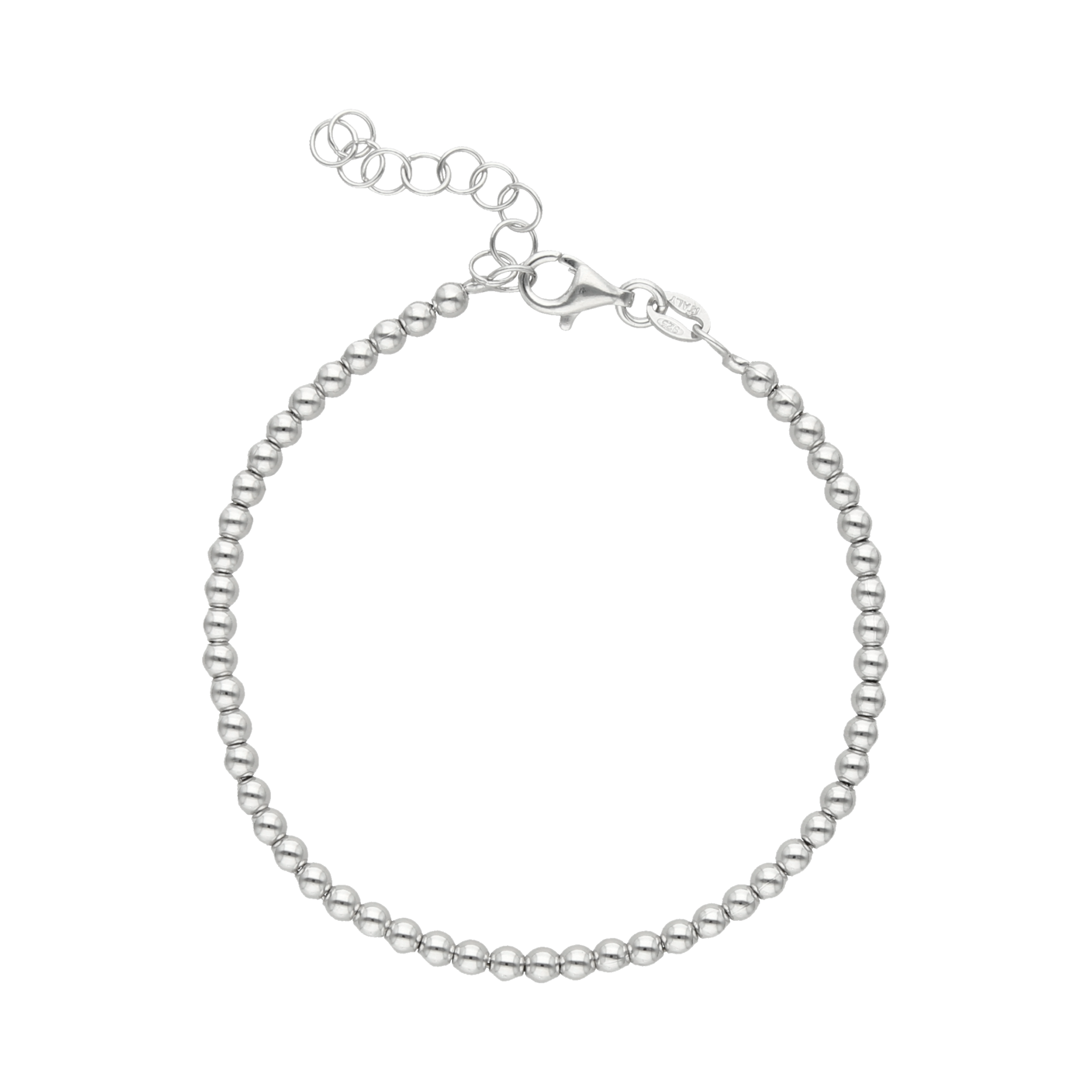 Pulsera bolas plata