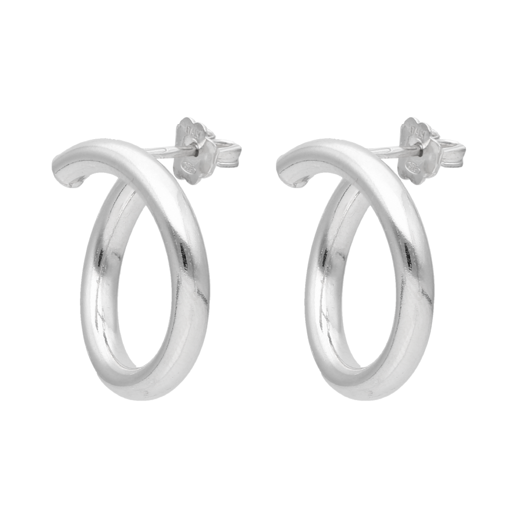 Aretes tipo arracada plata