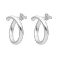 Aretes tipo arracada plata