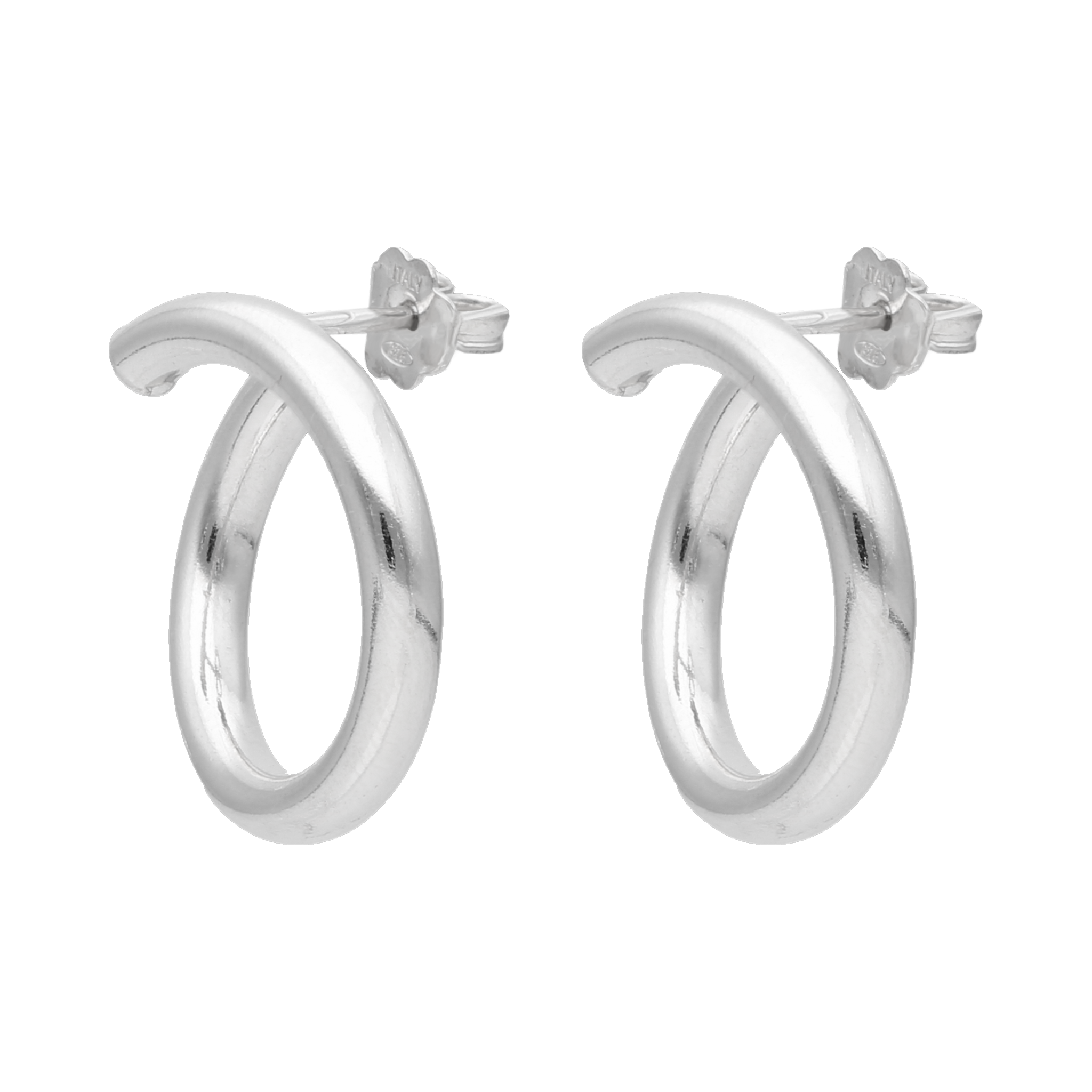Aretes tipo arracada plata