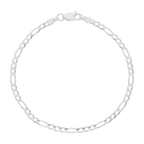 Pulsera eslabón 3x1 3mm plata