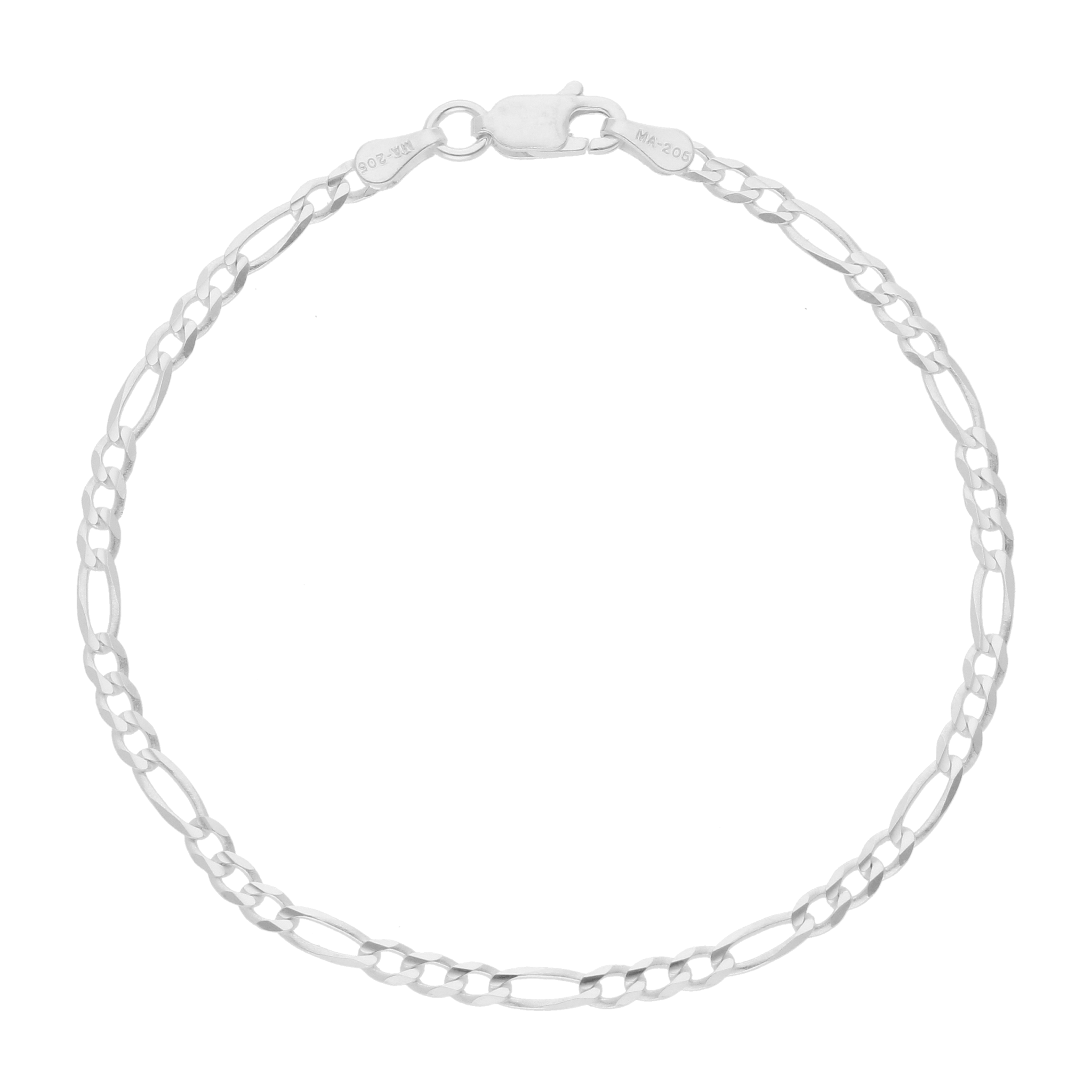 Pulsera eslabón 3x1 3mm plata