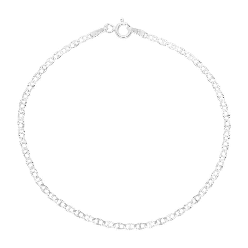 Pulsera eslabón marinero plata