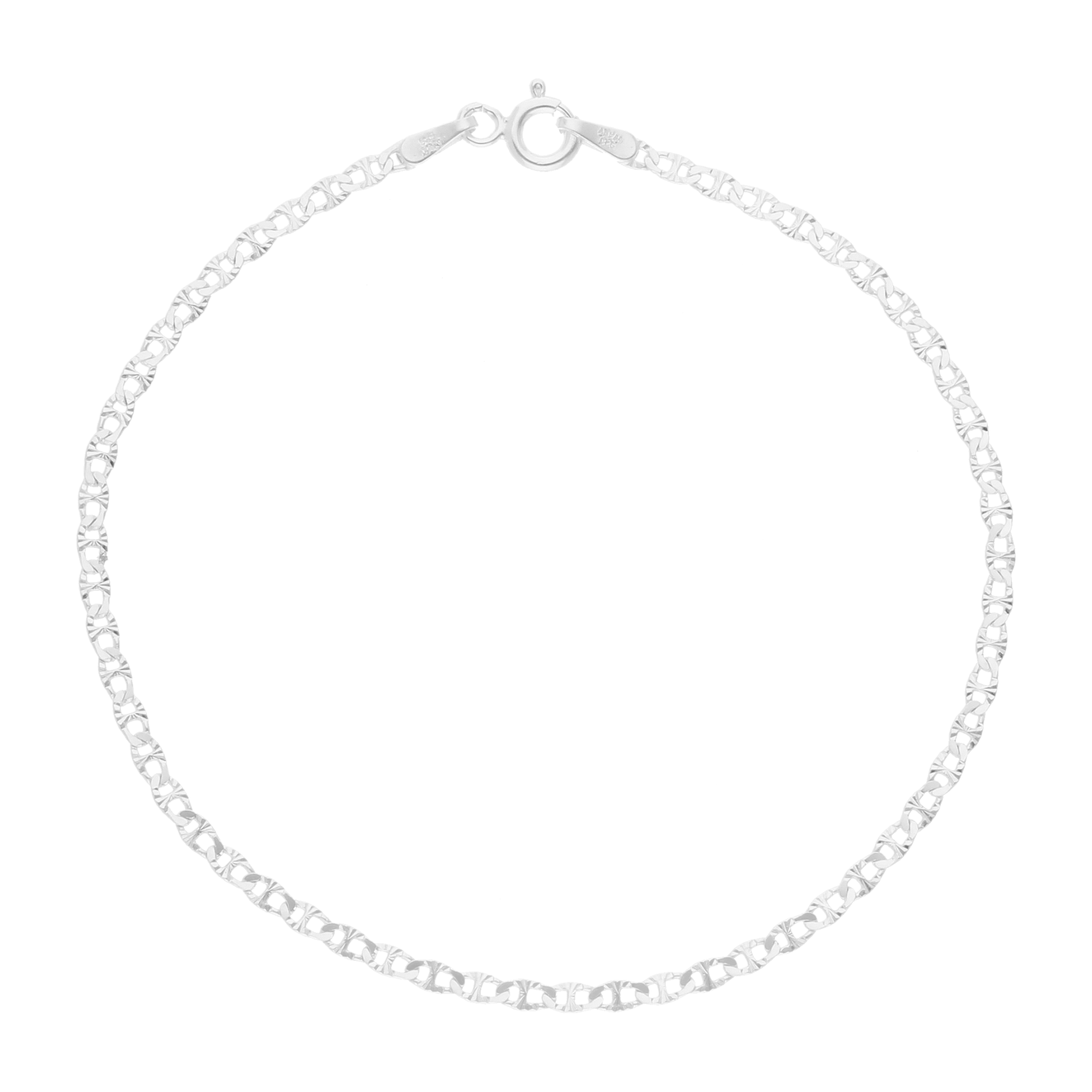 Pulsera eslabón marinero plata