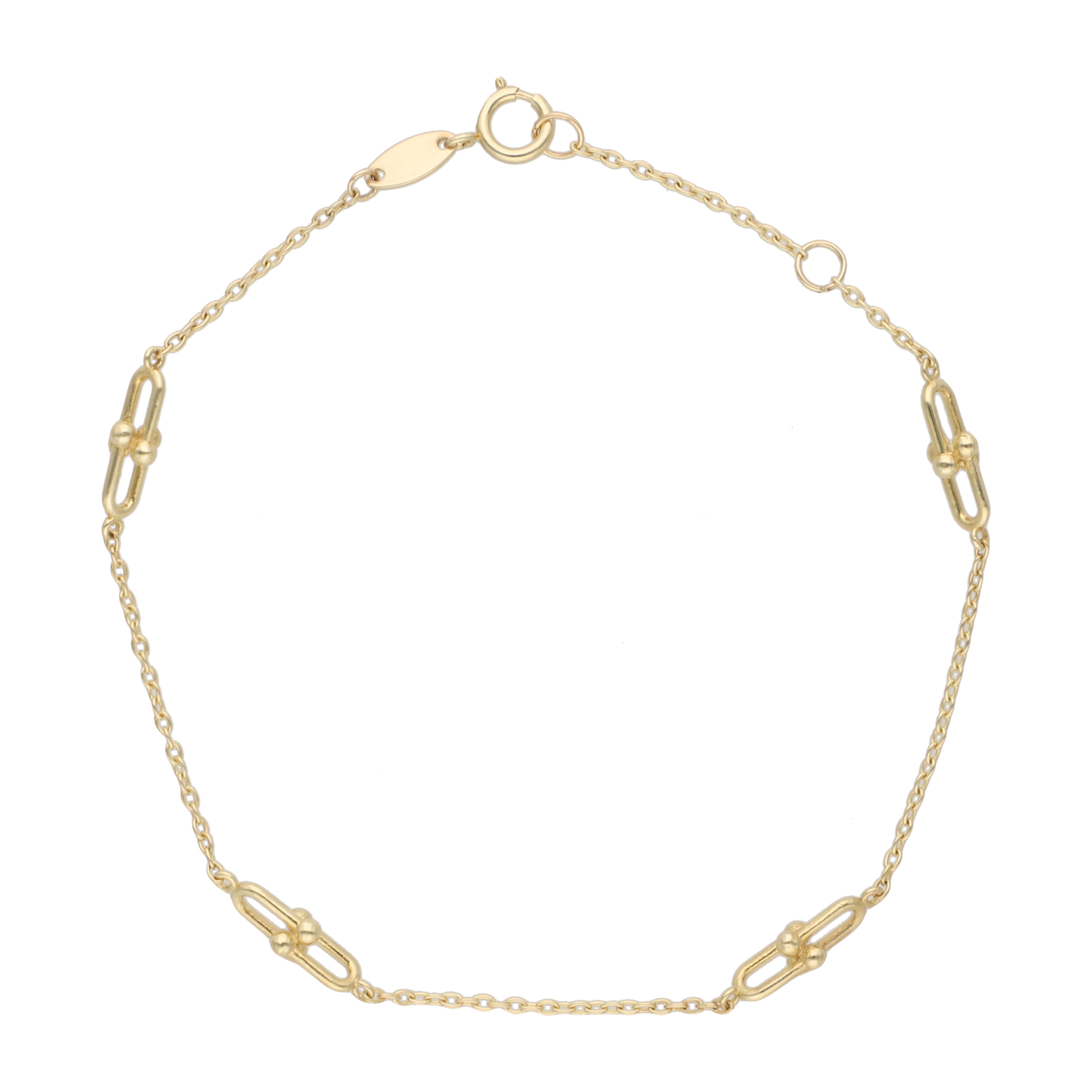 Pulsera eslabones 10K