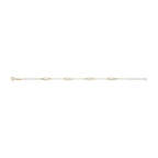 Pulsera cadena y eslabones semilla 10K