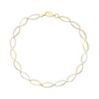 Pulsera eslabón semilla 10K