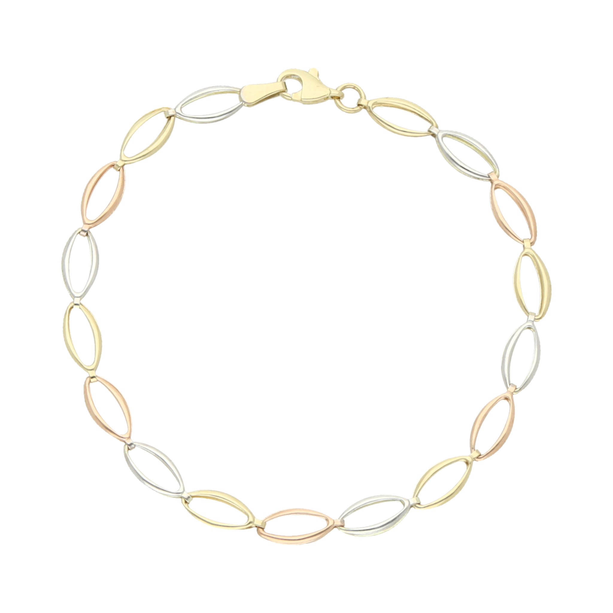 Pulsera eslabón semilla 10K