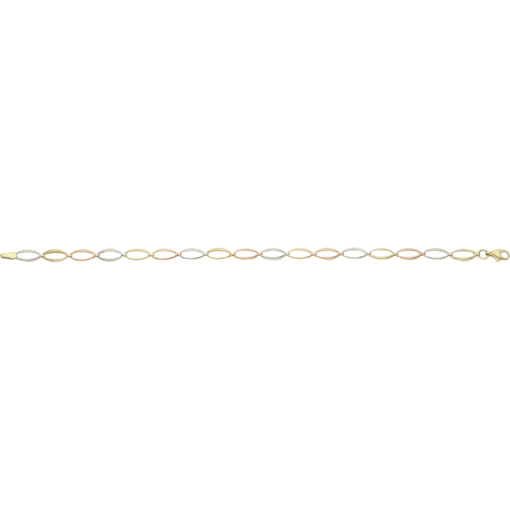 Pulsera eslabón semilla 10K