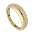 Anillo hueco liso 10K