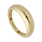 Anillo hueco liso 10K