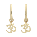 Aretes símbolo Om 10K