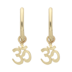 Aretes símbolo Om 10K