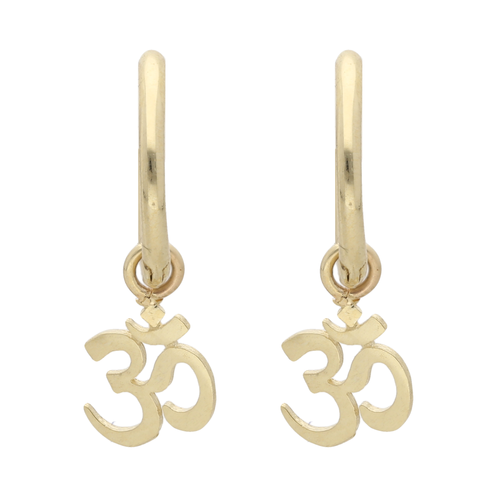 Aretes símbolo Om 10K