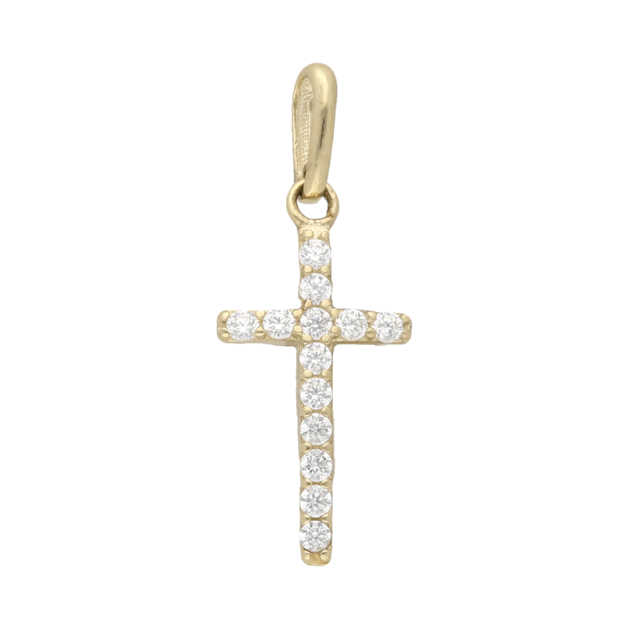 Cruz mini circonias 10K