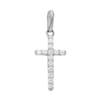 Cruz mini circonias 10K
