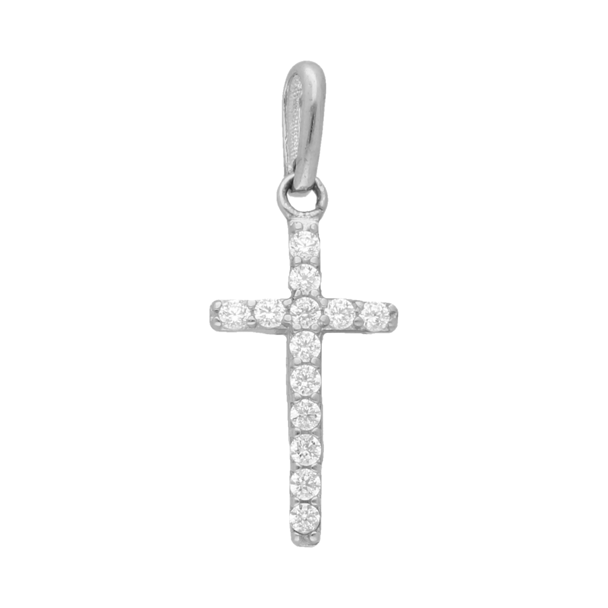 Cruz mini circonias 10K