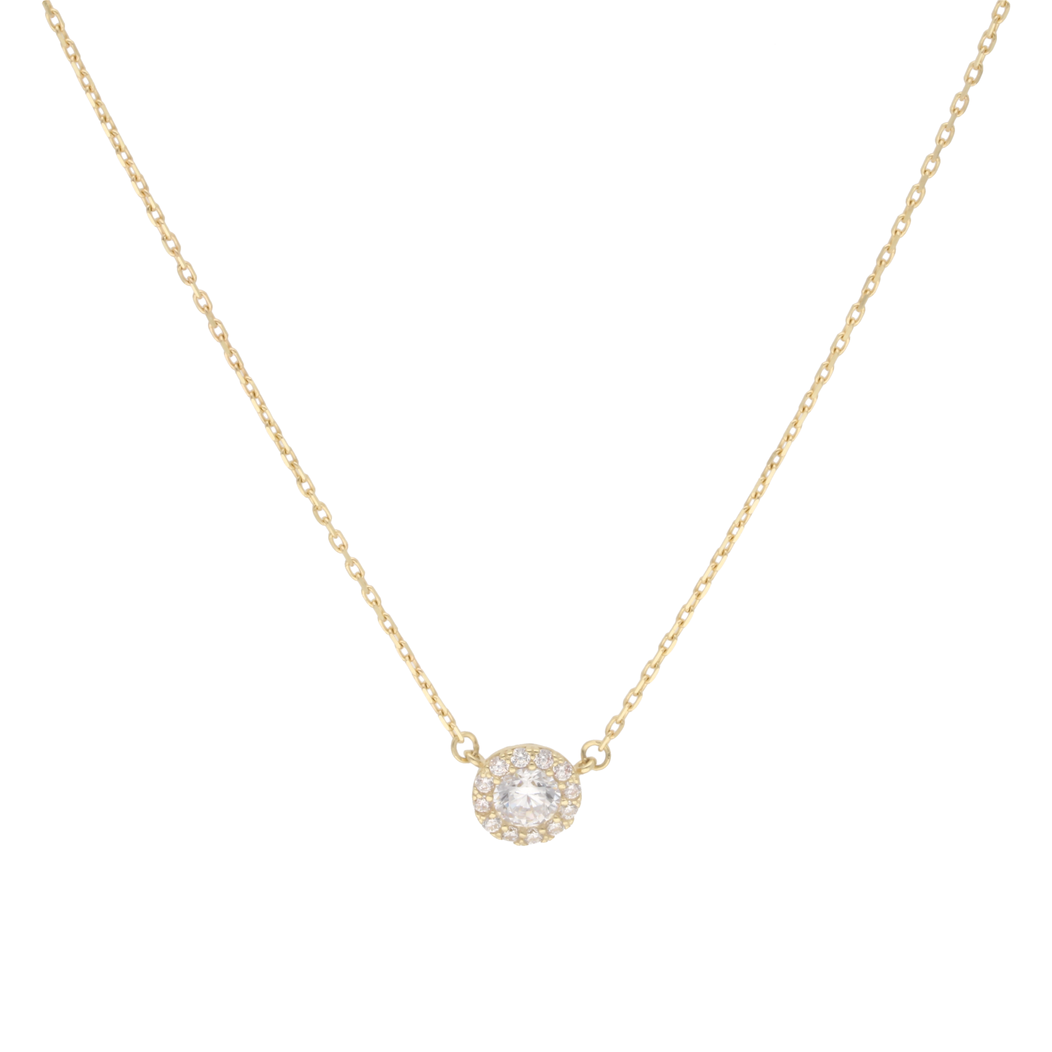 Collar dije circonias blancas 10K