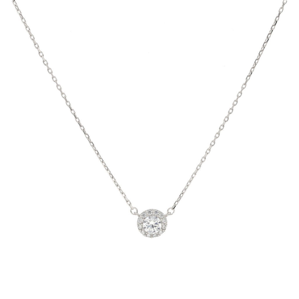 Collar dije circonias blancas 10K