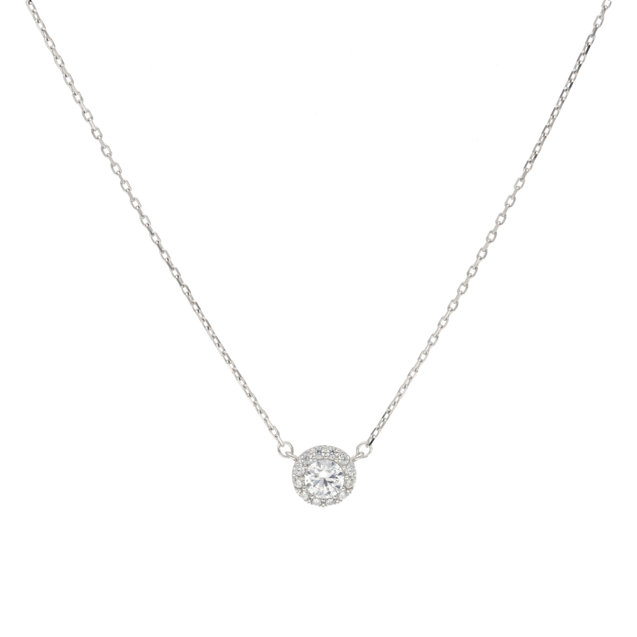 Collar dije circonias blancas 10K