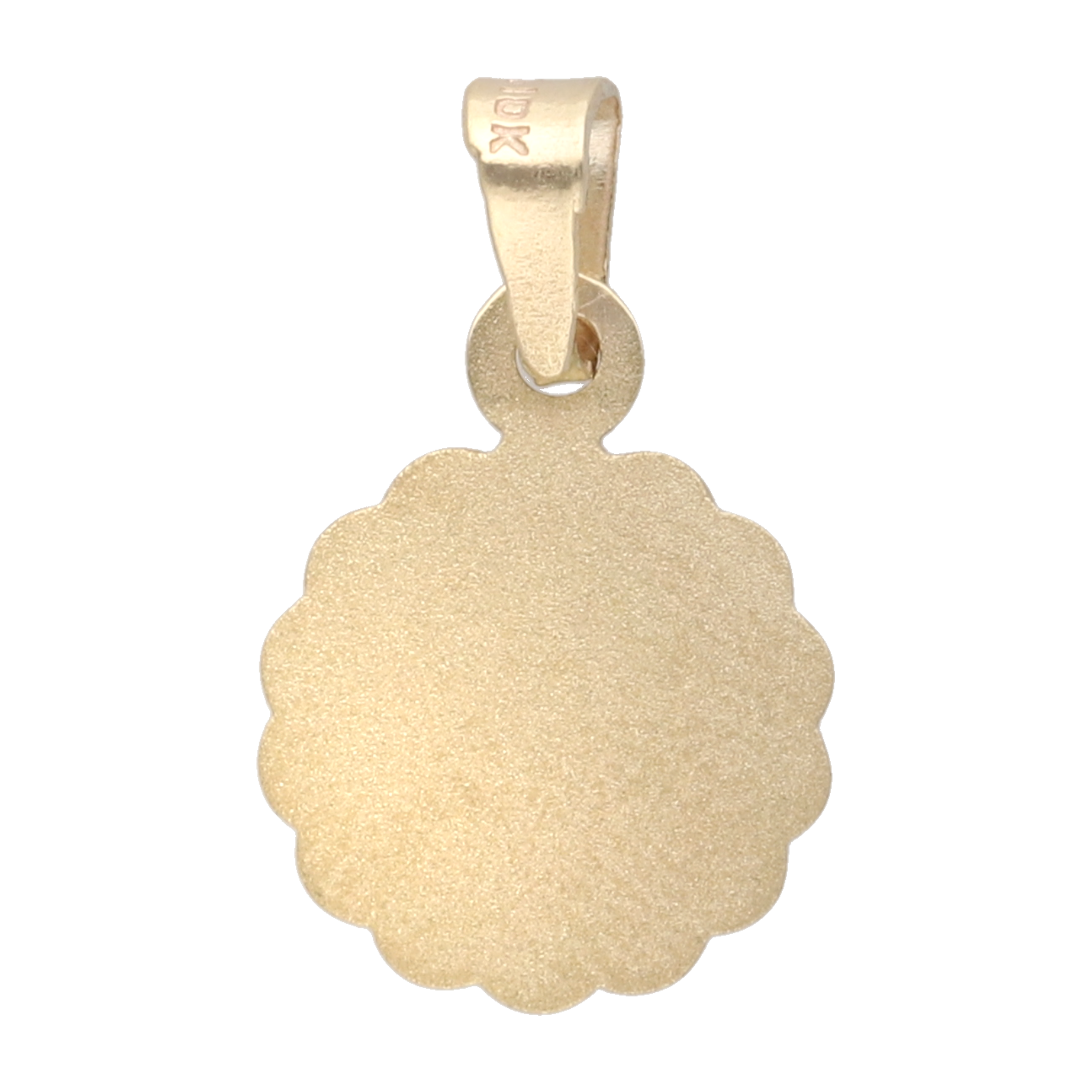 Medalla Espíritu Santo bisel ondeado 10K