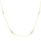 Collar eslabón semilla 10K