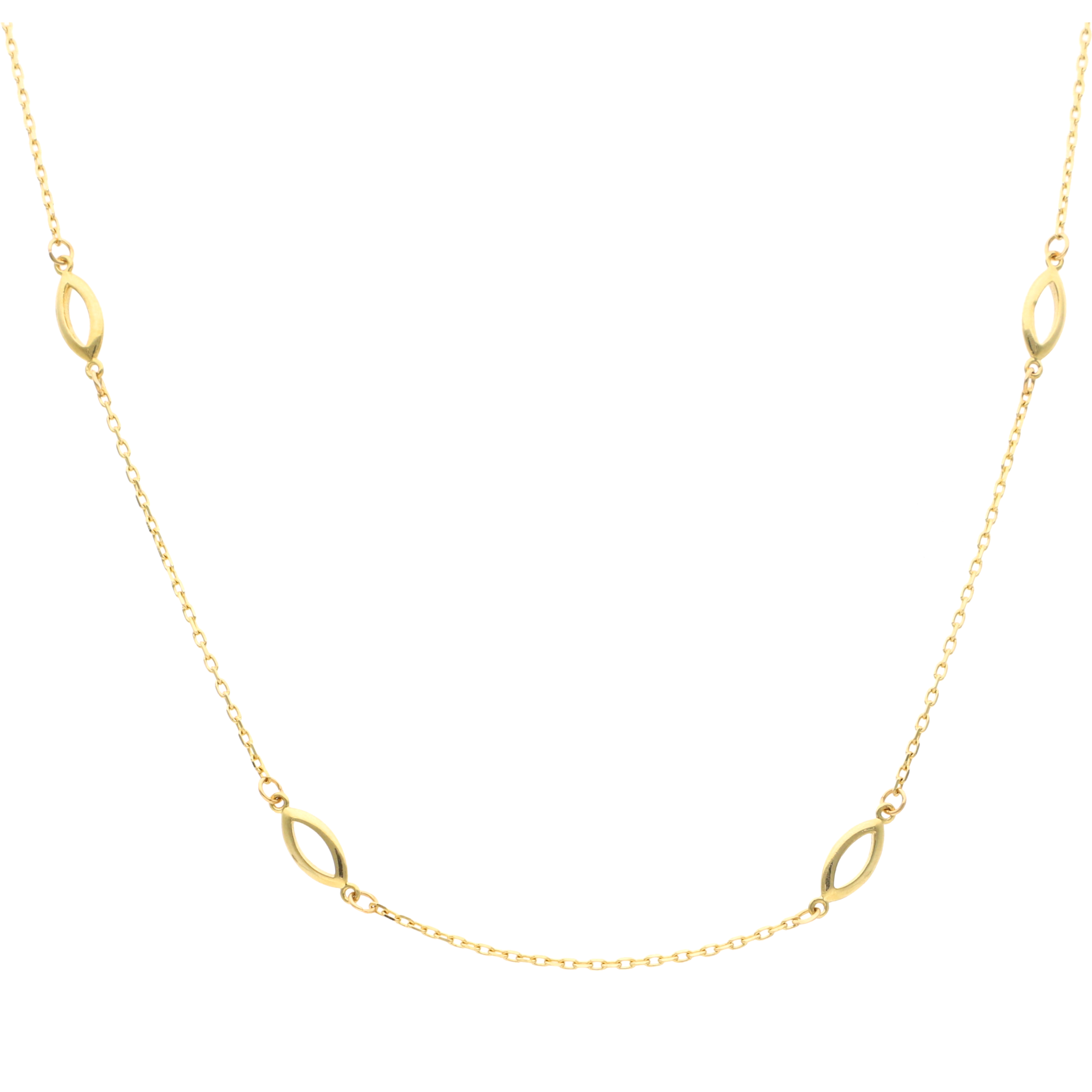 Collar eslabón semilla 10K