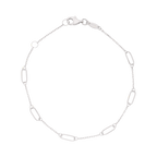 Pulsera cadena y eslabones 10K