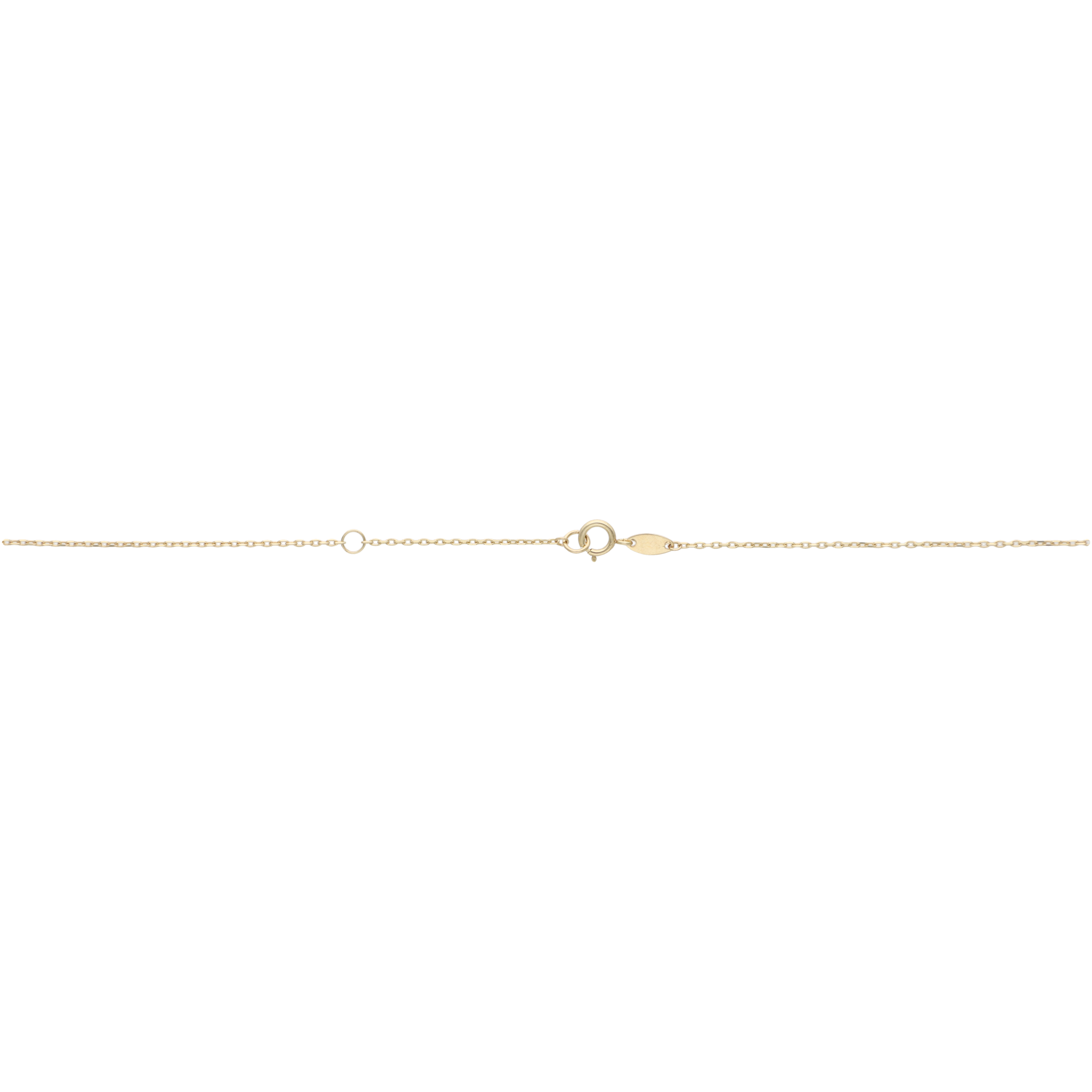 Collar 5 circonias 10K