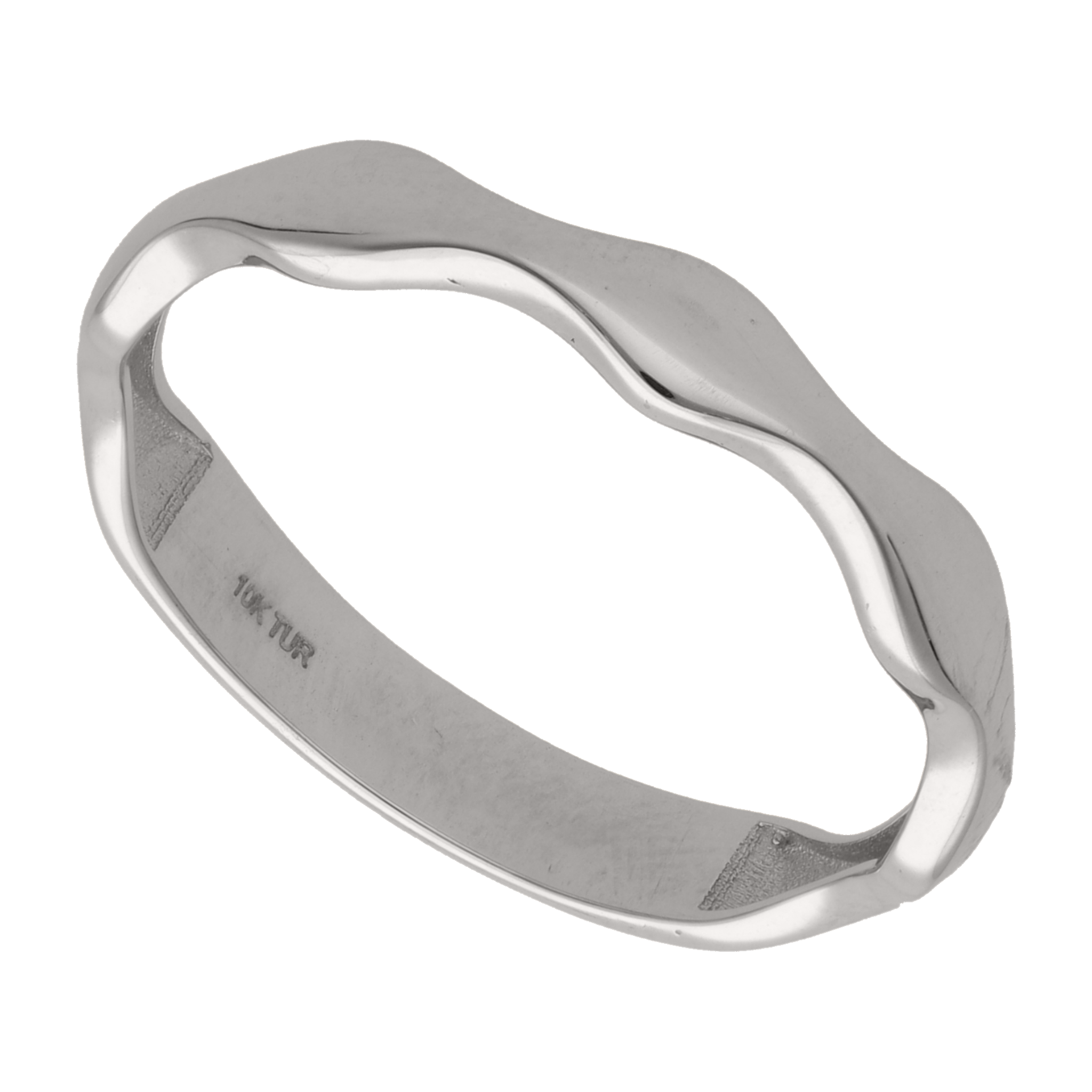 Anillo ondeado 10K