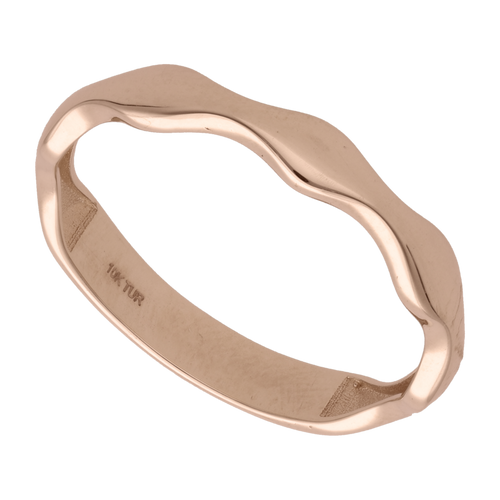 Anillo ondeado 10K