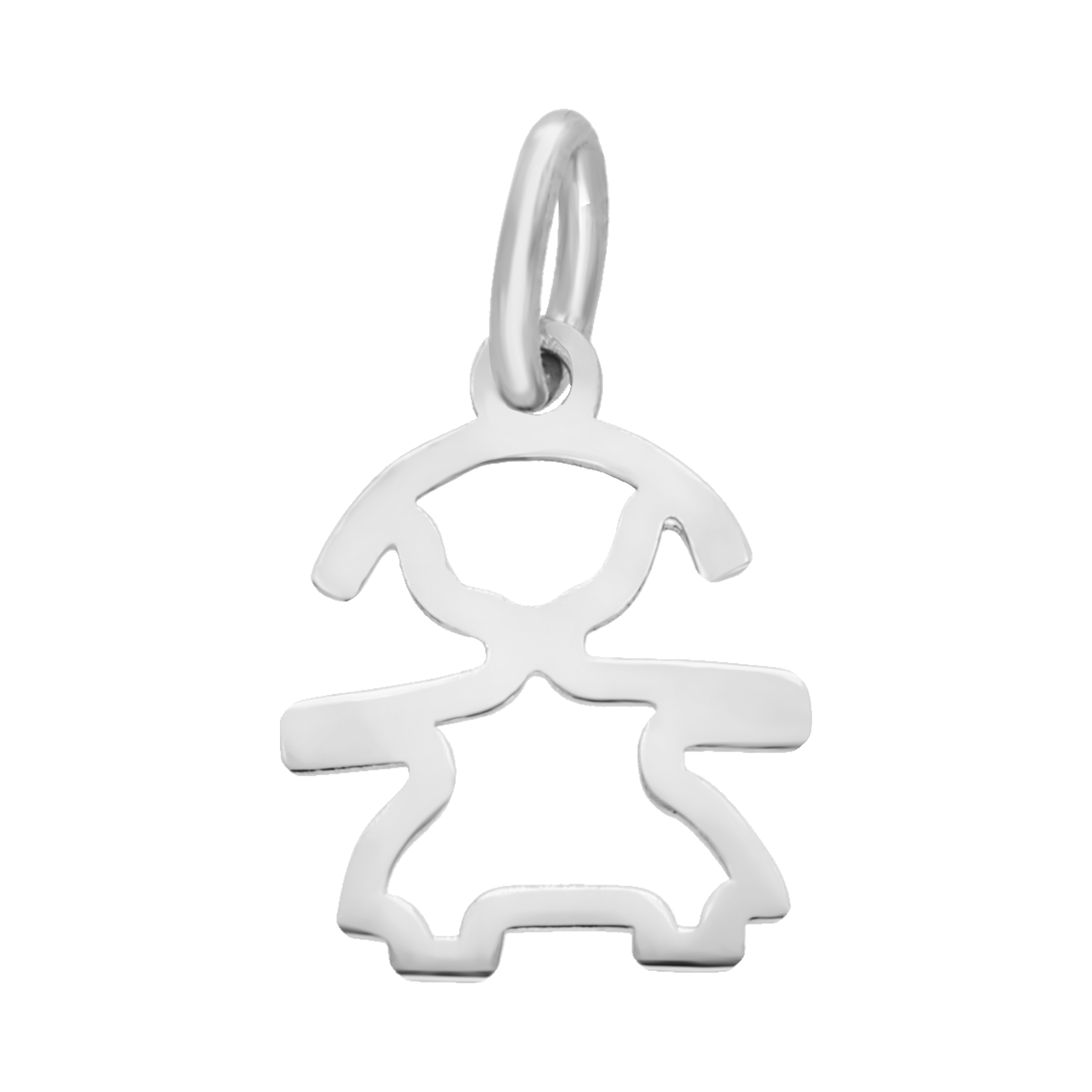 Dije fígura niño/a plata