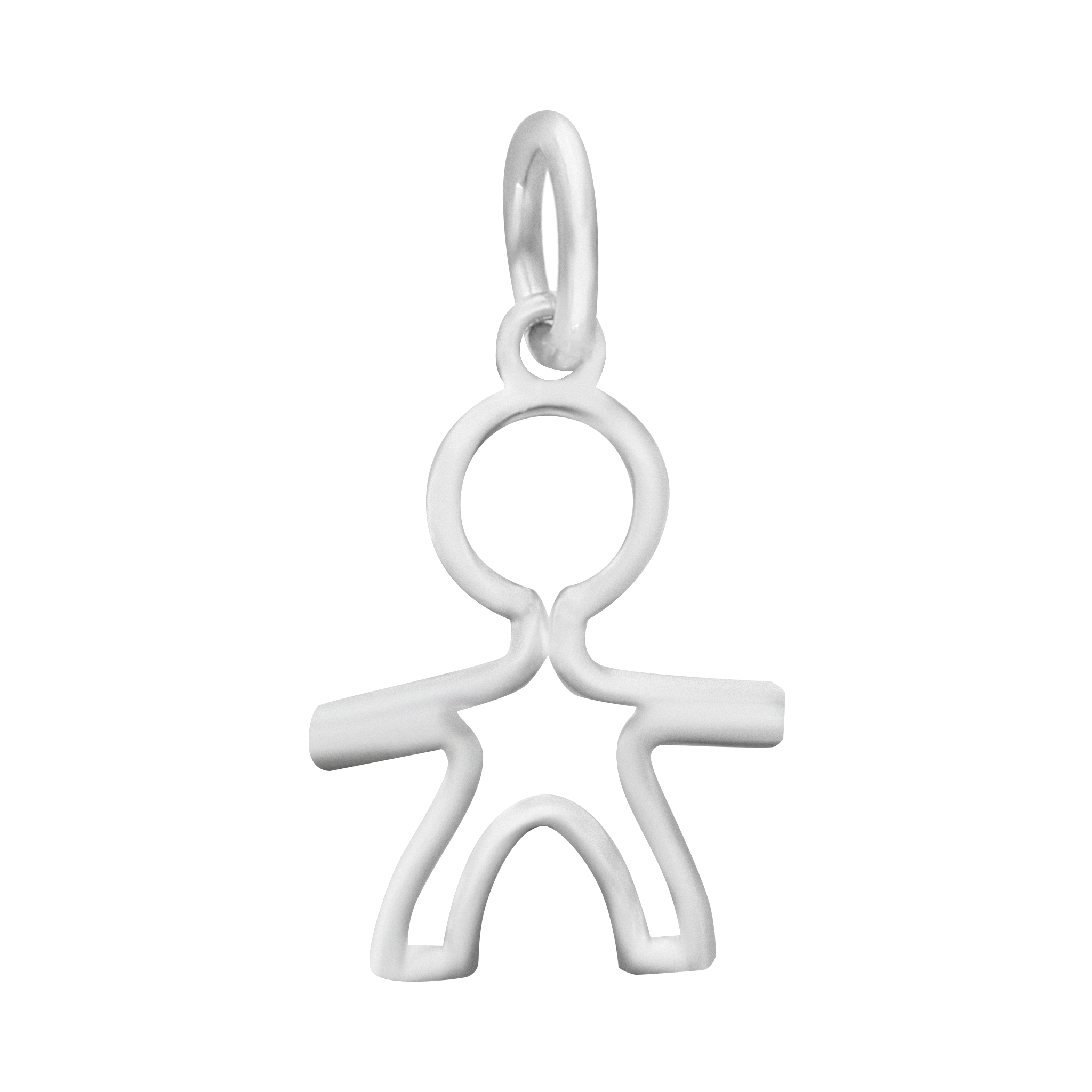Dije fígura niño/a plata