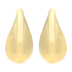 Aretes gota plata amarilla