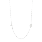 Rosario collar plata