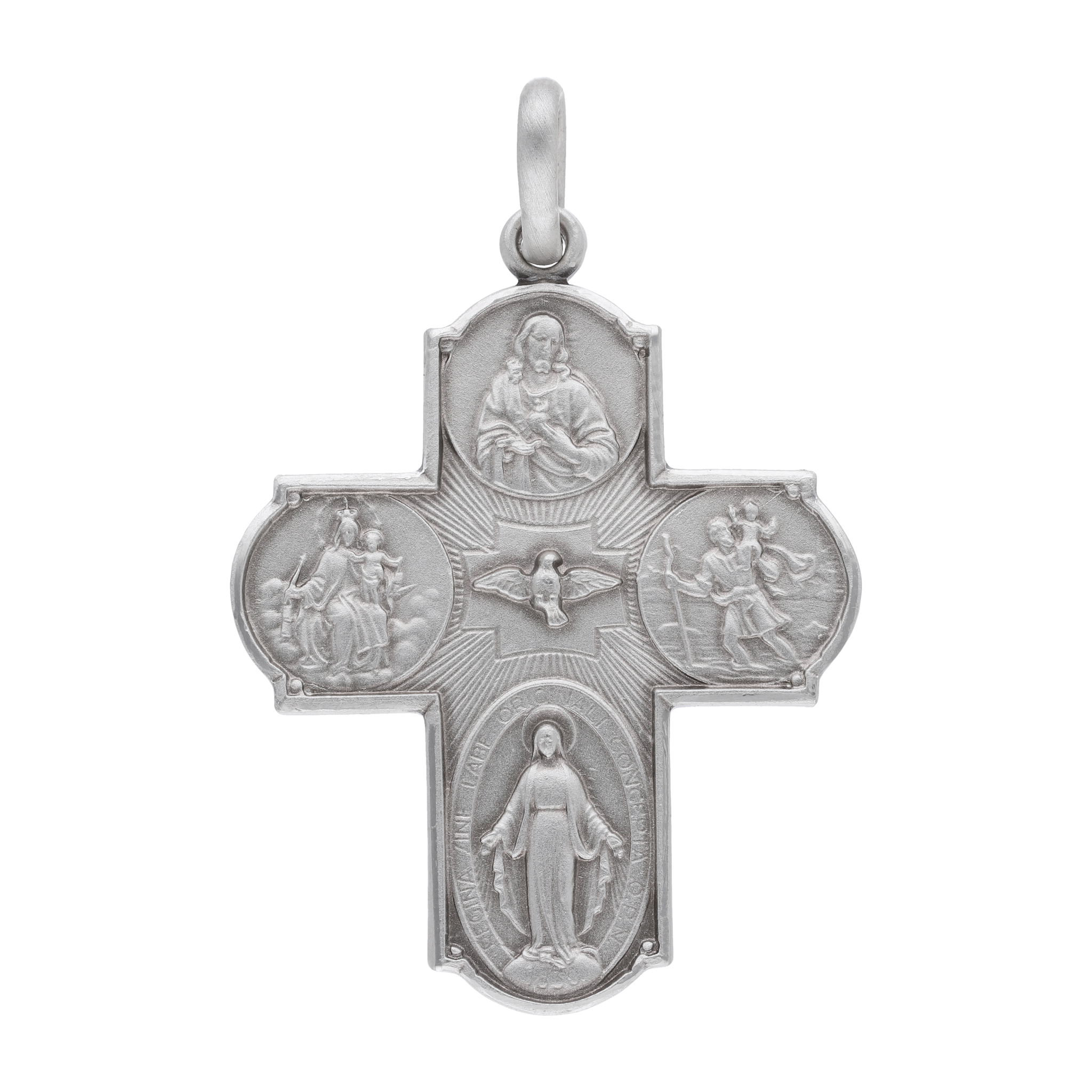 Cruz escapulario plata