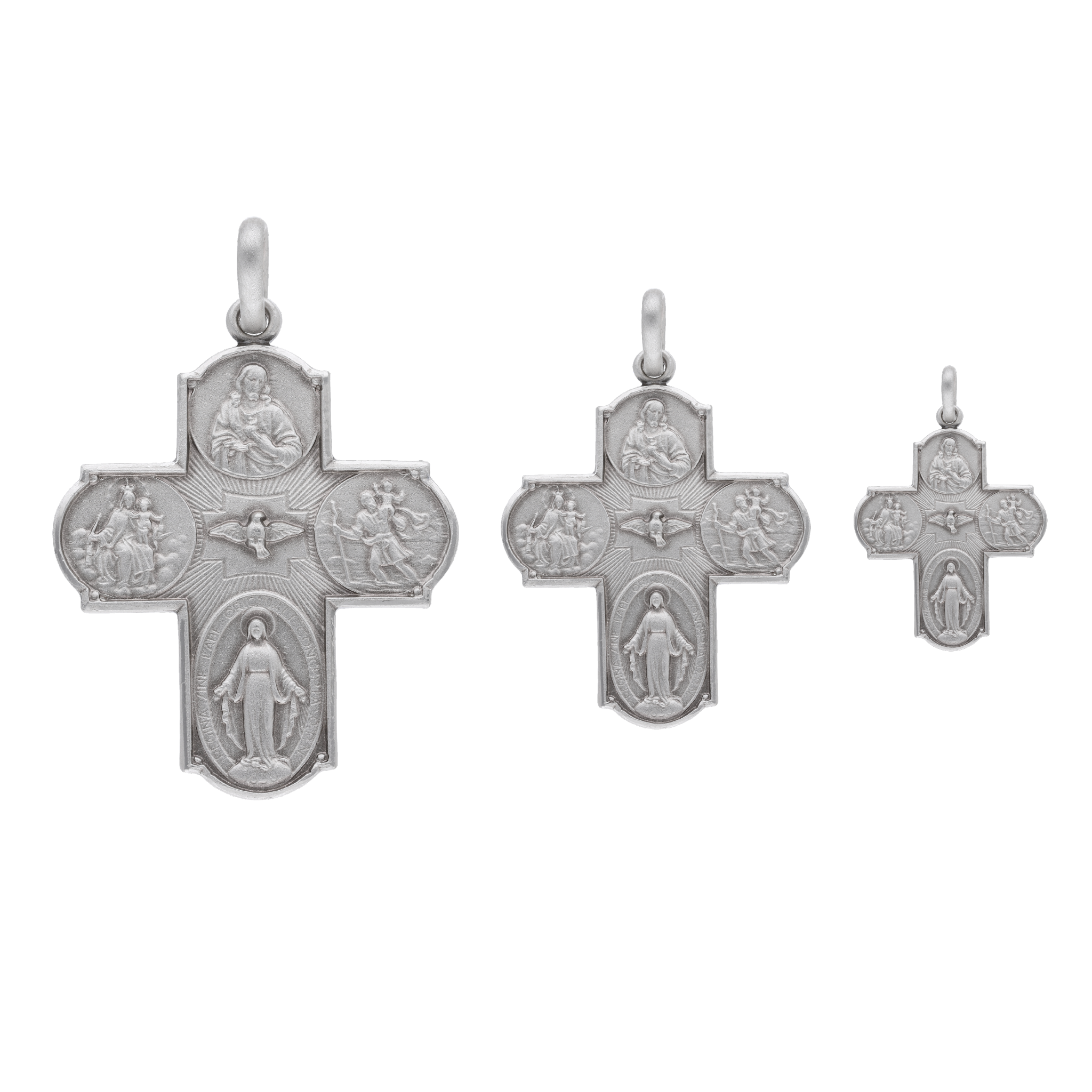 Cruz escapulario plata
