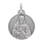 Medalla Escapulario Virgen del Carmen plata