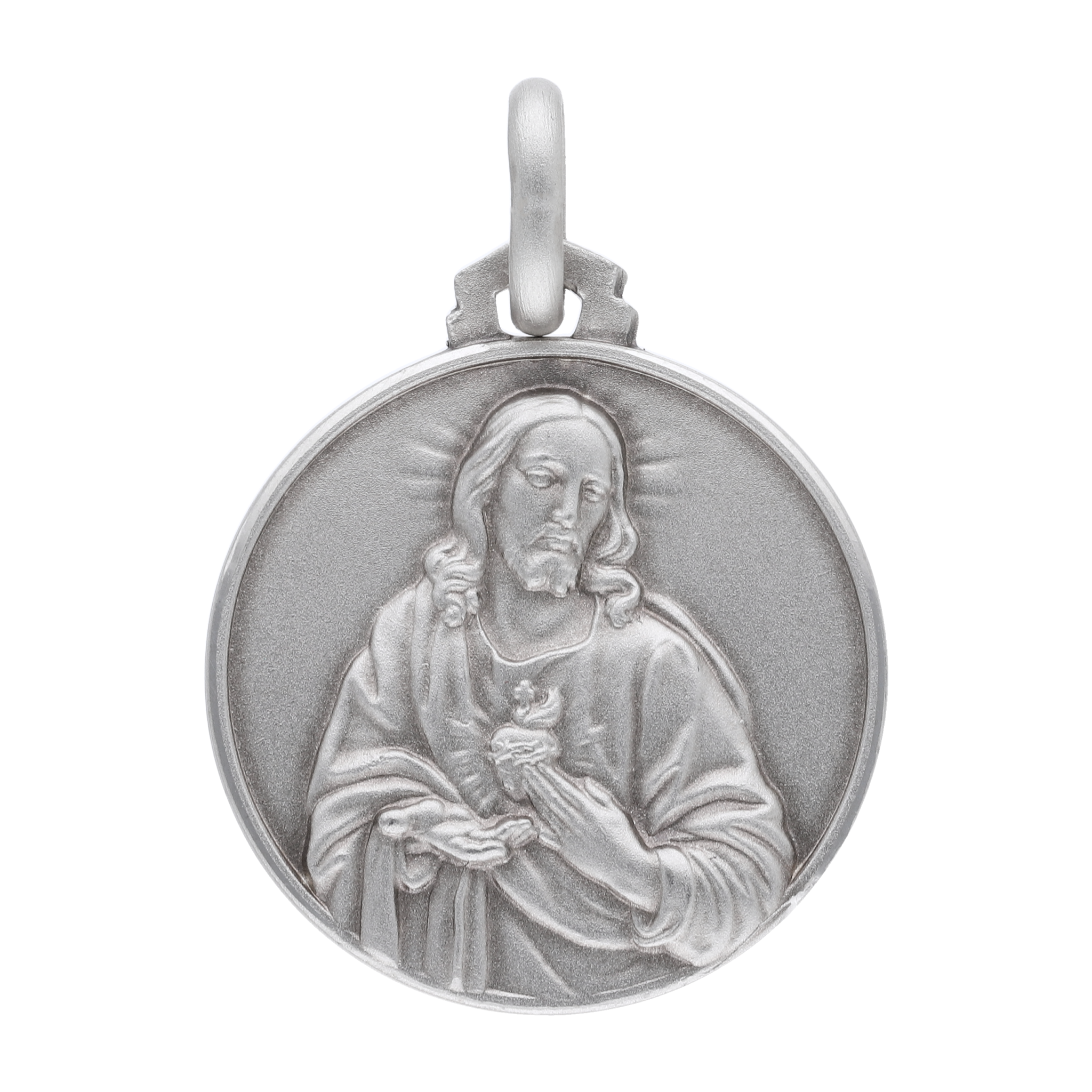 Medalla Escapulario Virgen del Carmen plata