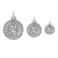 Medalla Escapulario Virgen del Carmen plata