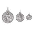 Medalla Escapulario Virgen del Carmen plata