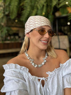 Collar perlas cereal grises